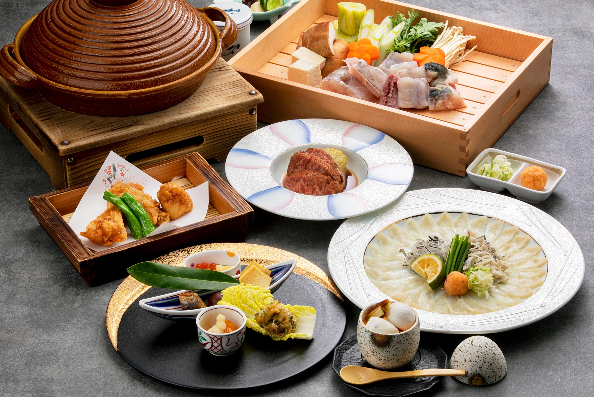 Seasonal kaiseki cuisine “Kiwami”